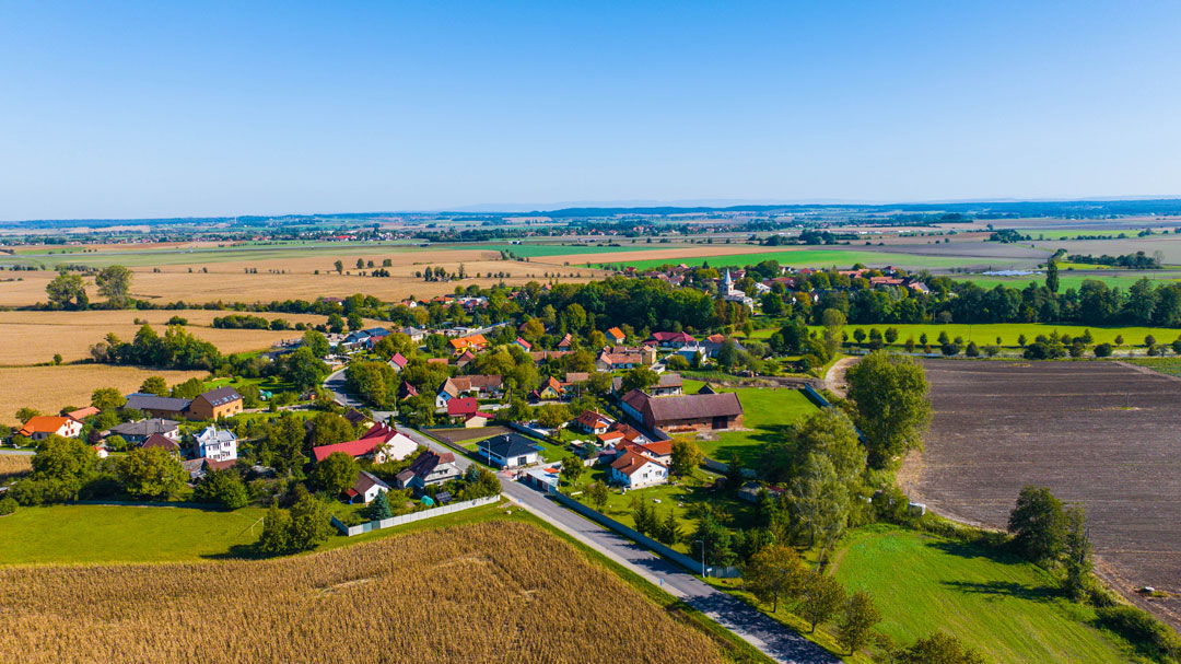 Platěnice Letecký pohled